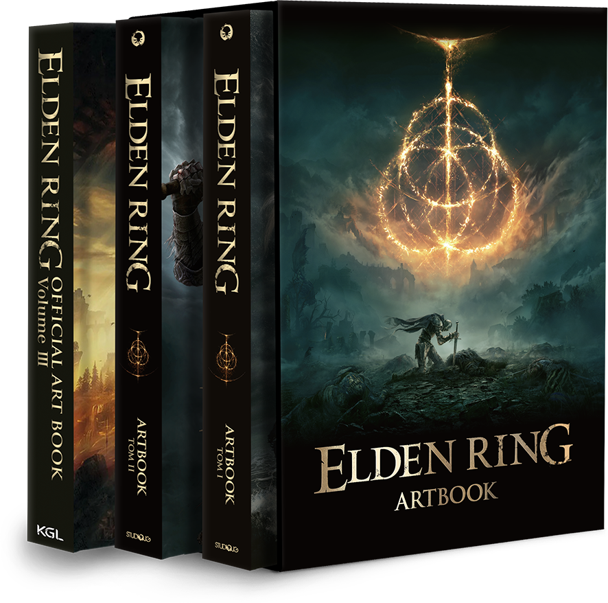 Komplet Elden Ring Artbook I, II, III z boxem